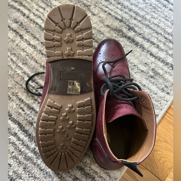 Leather Brogue Boots - Picture 3 of 4